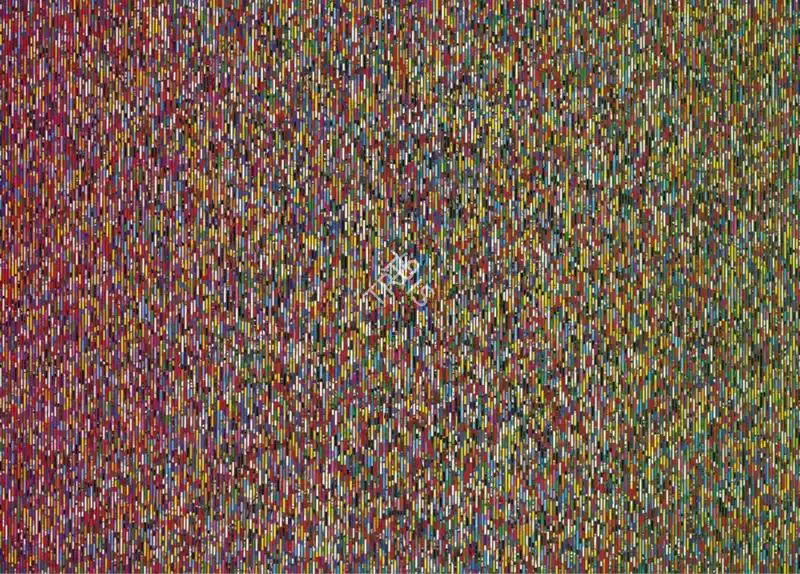 Yuvanbothsathuvar (Artist). Dilemma. 140 GSM mount board magazine paper and fluorescent paper on plywood, 2017 | Print | FineArts | 00334987