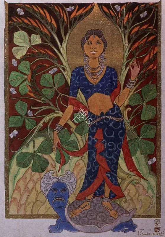 Ramachandran, A. (Artist). Incarnation I. Watercolour on paper, n.d. | Painting | FineArts | 00372233