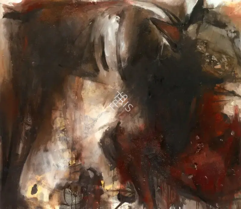 Sur, Dilip (Artist). Mad Dog. Oil on canvas, 2002/2004 | Painting | FineArts | 00898755