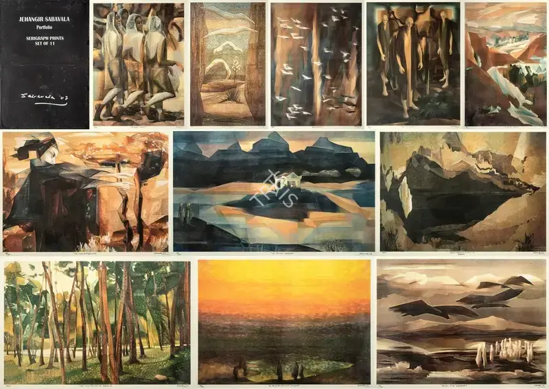 Sabavala, Jehangir (Artist). A Portfolio of 11 Large Limited-Edition Serigraphs, 2007 | Graphic Art