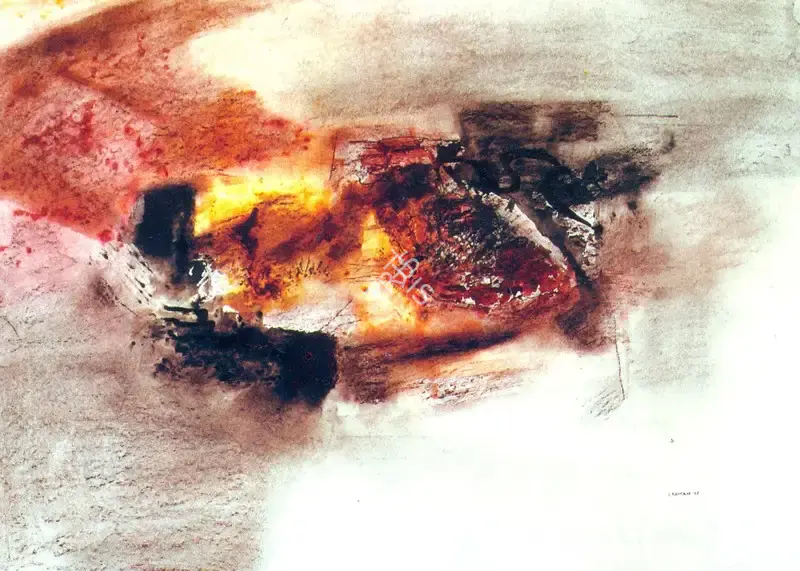 Shreshtha, Laxman (Artist). Untitled, 1997 | Painting