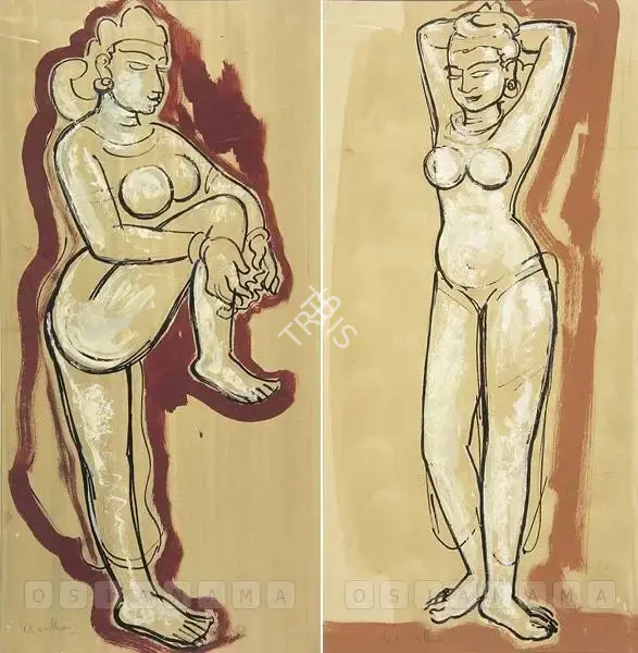 Kulkarni, K.S. (Artist). After Khajuraho, 1940s | Painting