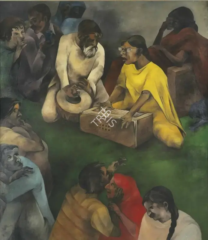 Singh, Sardar Gurcharan (Artist). Untitled (From My Country Series II) , 1986-1987 | Painting
