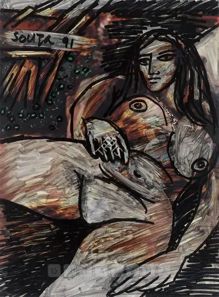 Souza, F.N. (Artist). Untitled, 1991 | Painting