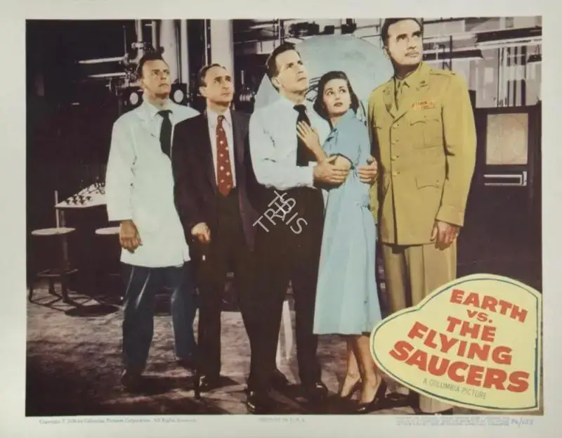 Jackman Jr., Fred (Cinematographer), Earth vs. the Flying Saucers, 1956 | Lobby Card | CinemaEducation | 00790388