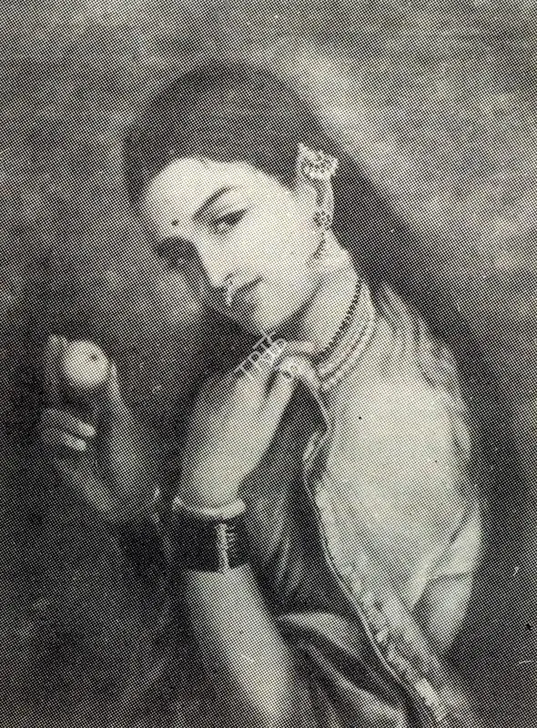 Varma, Raja Ravi (Artist). A Woman holding a Fruit, 1980s | Painting