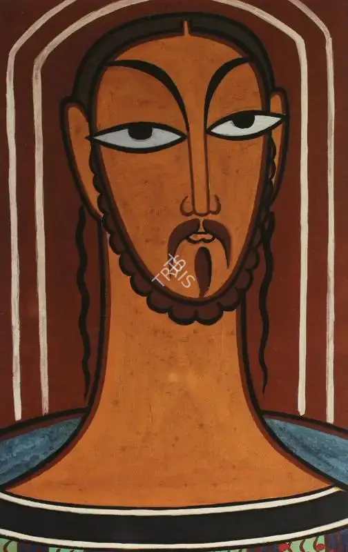 Roy, Jamini (Artist). Christ, n.d. | Painting