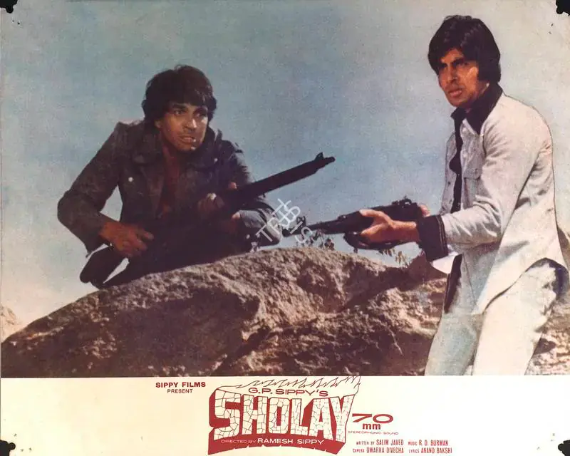Divecha, Dwarka (Cinematographer), Sholay, 1975 | Lobby Card | CinemaEducation | 00788558