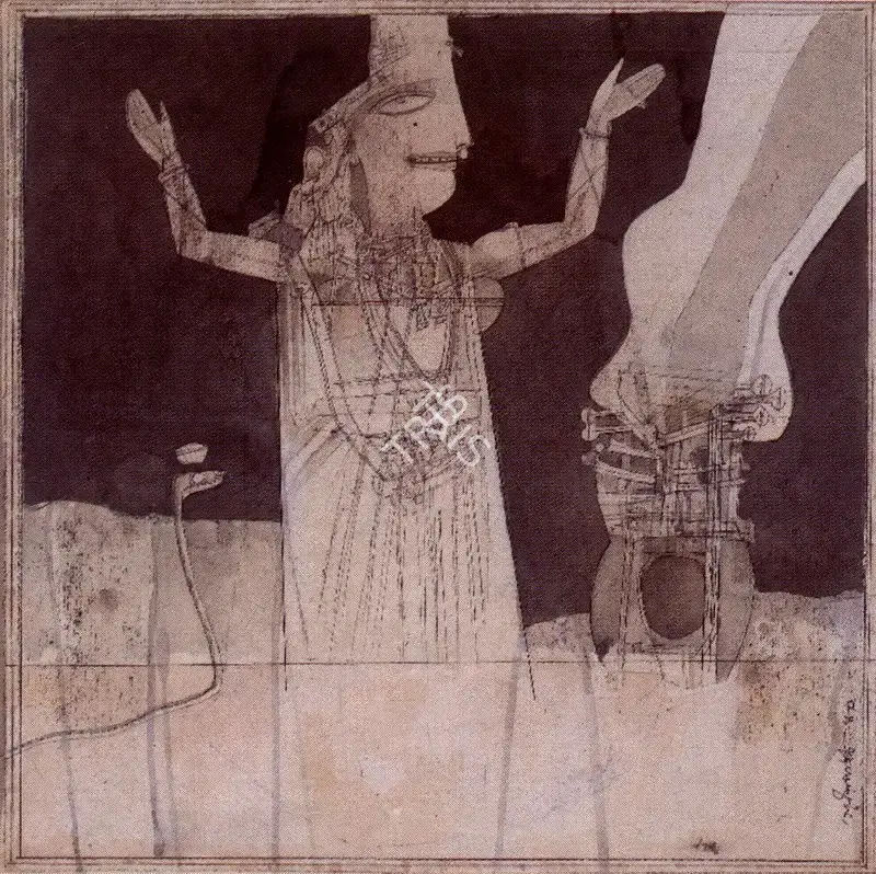 Pyne, Ganesh (Artist). Festival, n.d. | Drawing