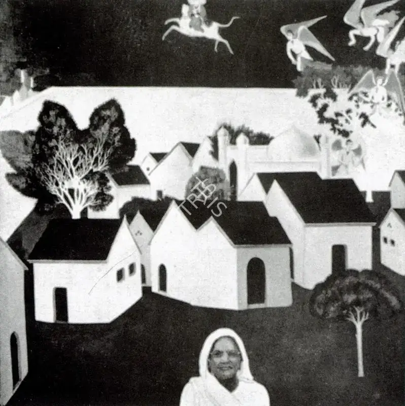 Sheikh, G.M. (Artist). Returning Home After Long Absence. n.d. | Artrends, July-October 1972 | Painting | FineArts | 00551478