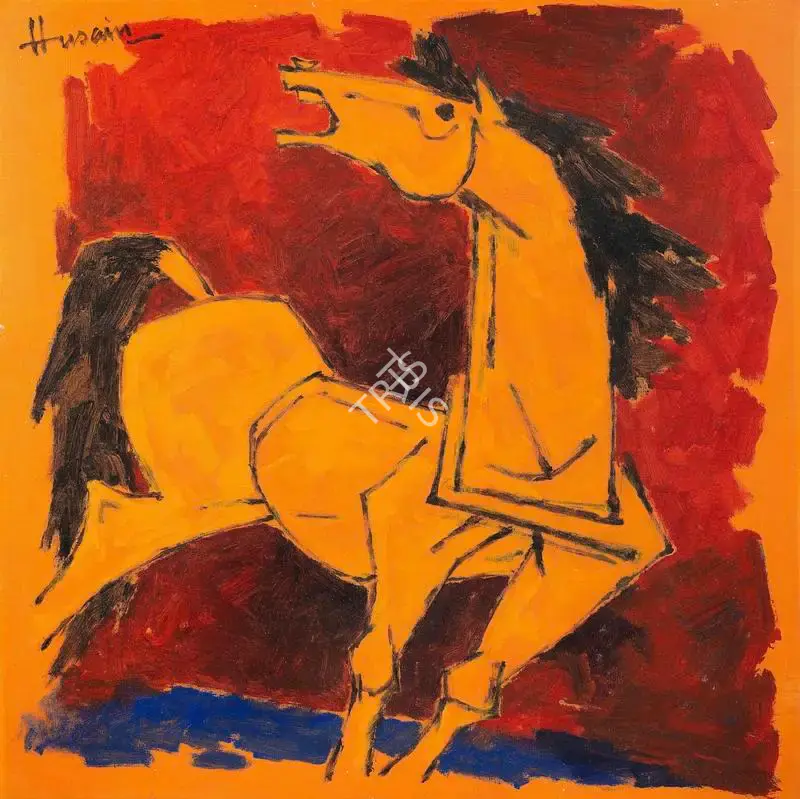 Husain, M.F. (Artist). Horse, 1984 | Painting