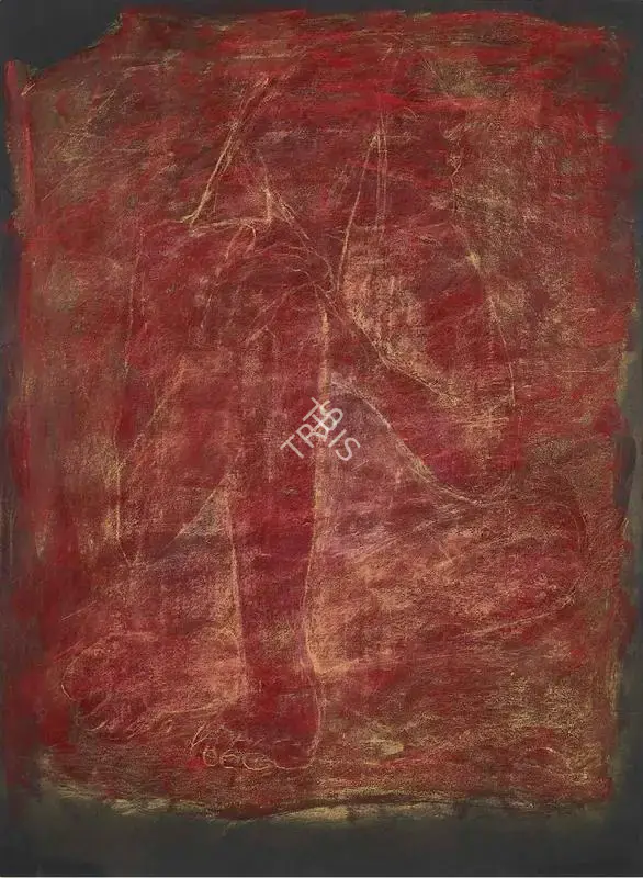 Khanna, Krishen (Artist). Seated figure, n.d. | Painting