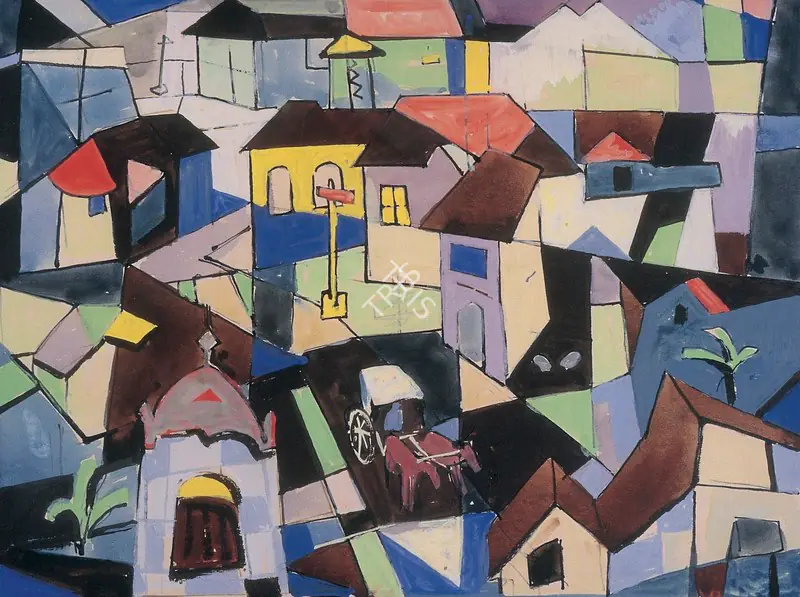 Raza, S.H. (Artist). Untitled, c.1948 | Painting