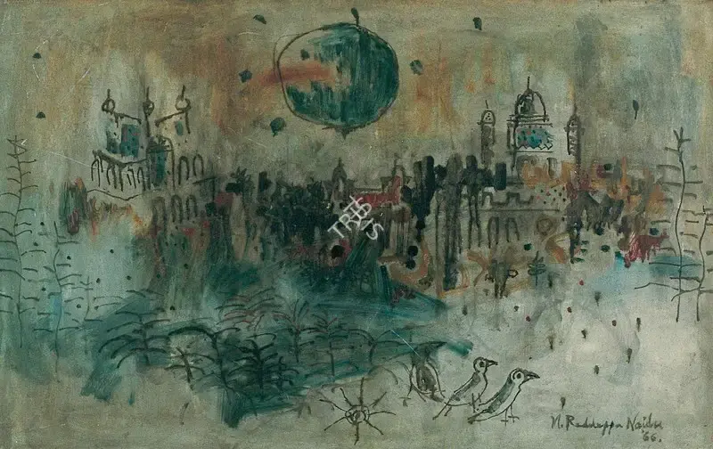 Naidu, Reddeppa (Artist). Moore Market, 1966 | Painting