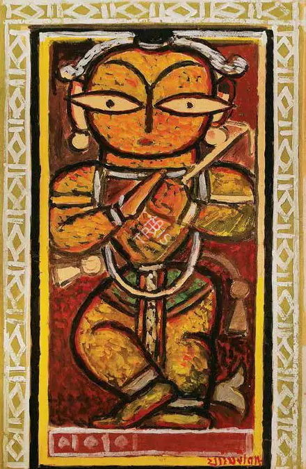 Roy, Jamini (Artist). Untitled. Gouache on card, n.d. | Painting | FineArts | 00645913