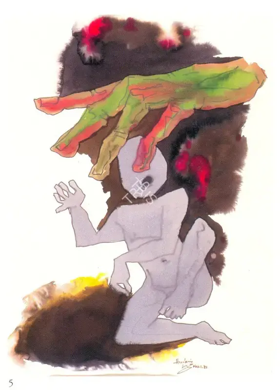 Husain, M.F. (Artist). Untitled, 1982 | Painting