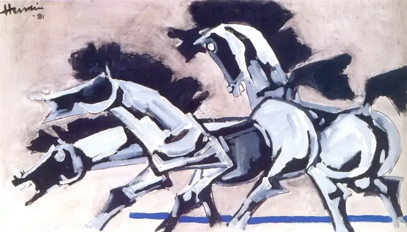 Husain, M.F. (Artist). Untitled, 1981 | Painting