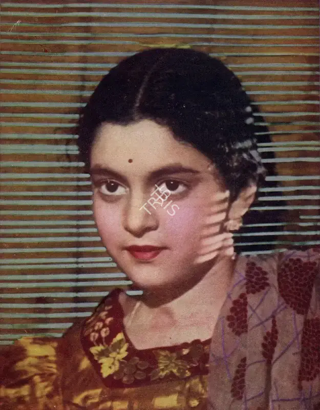 Unknown (Artist), Nalini Jayawant | Oleograph, July 1941