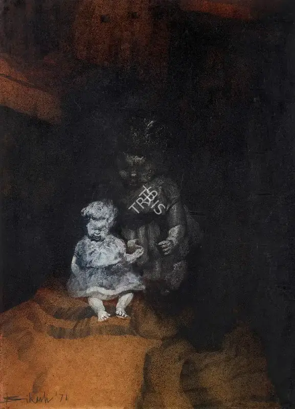 Bhattacharjee, Bikash (Artist). The Doll 2, 1971 | Painting