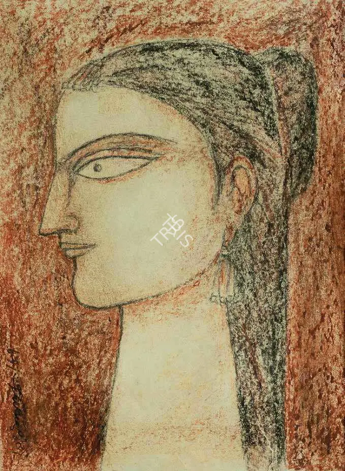 Pyne, Ganesh (Artist). Untitled (Lady), 1987 | Painting