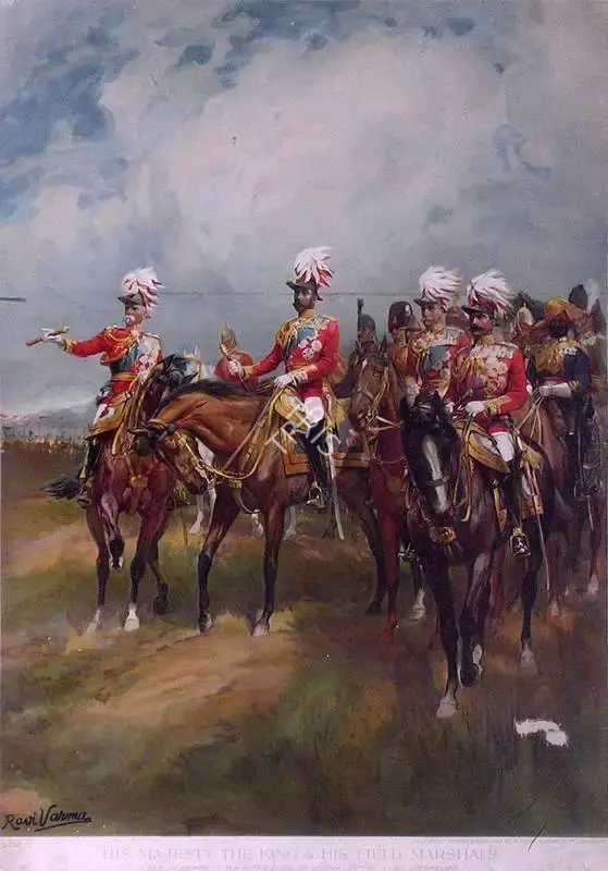 His Majesty the King & His Field Marshalls. Lithographic print on paper | Political Propaganda | PopCulture | 00092315