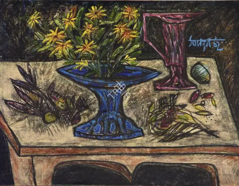 Souza, F.N. (Artist). Still Life, 1962 | Painting