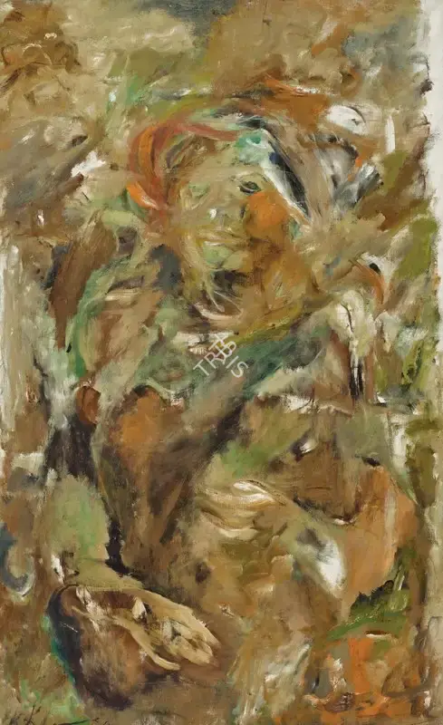 Khanna, Krishen (Artist). Untitled (Sitar Player), 1967 | Painting