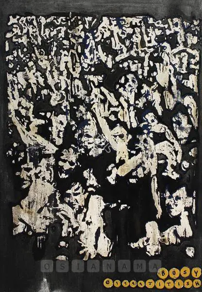 Kallat, Jitish (Artist). Busy. mixed media on canvas, 1999 | Painting | FineArts | 00897100