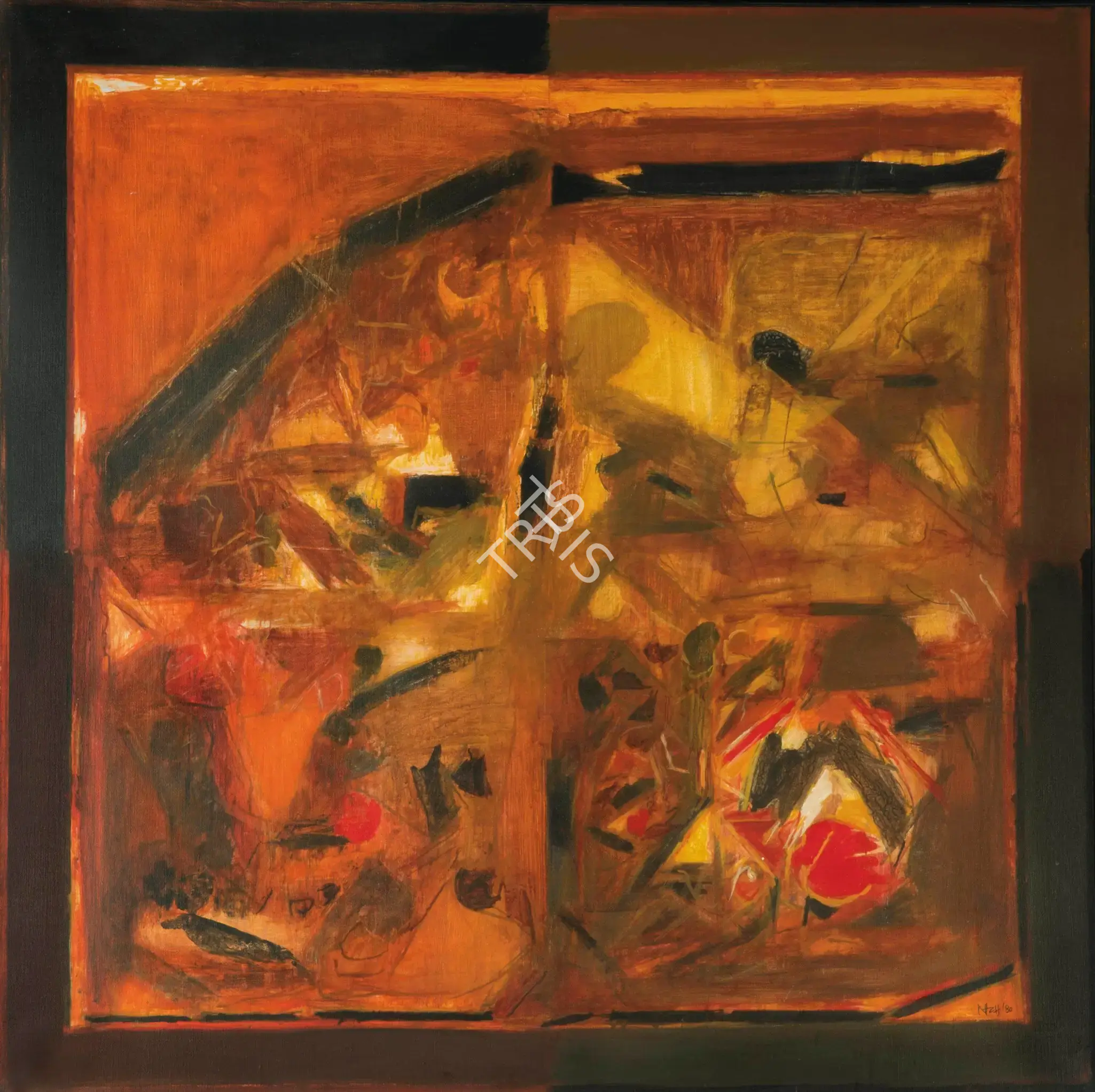 Raza, S.H. (Artist). Untitled, 1980 | Painting