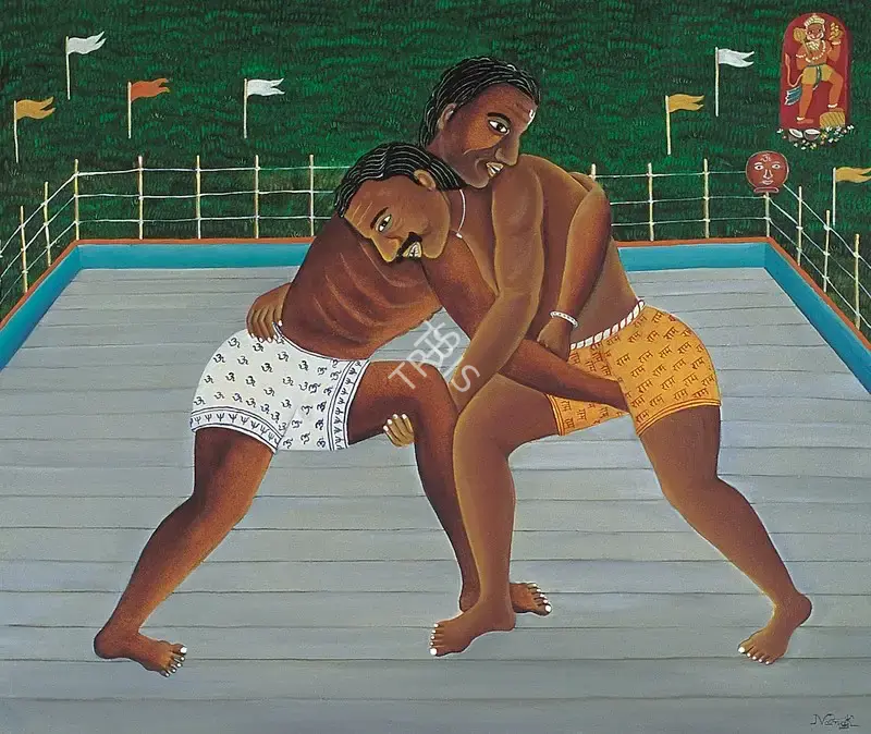 Kanodia, Nayanaa (Artist). Kusti, 1997 | Painting