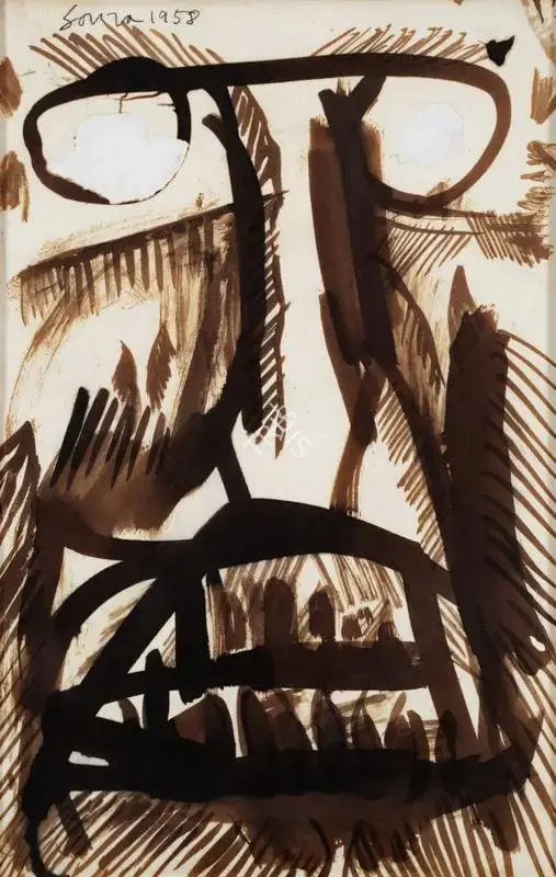 Souza, F.N. (Artist). Untitled, 1958 | Painting