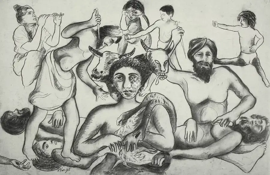 Bawa, Manjit (Artist). Untitled, n.d. | Drawing