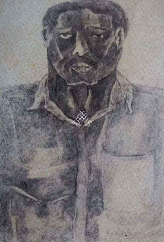 Vaikuntam, Thota (Artist). Land lord, n.d. | Drawing