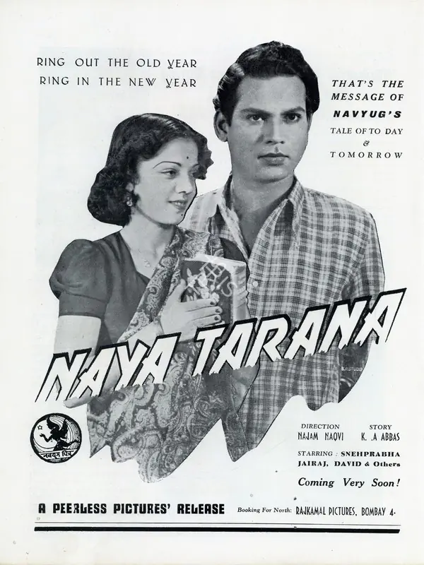 Naqvi, Najmul Hasan (Director), Naya Tarana, 1943 | Advertisement, Filmindia, January 1944 | CinemaEducation | 00858589