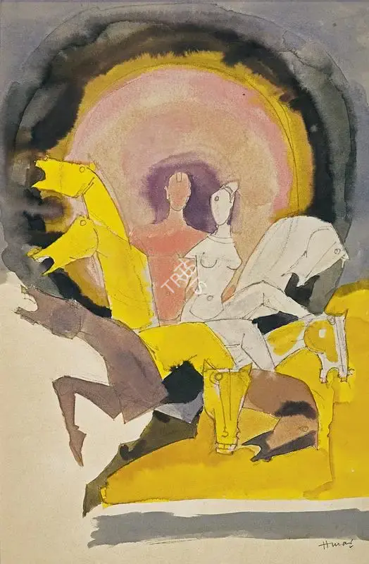 Husain, M.F. (Artist). Untitled, c.1980 | Painting