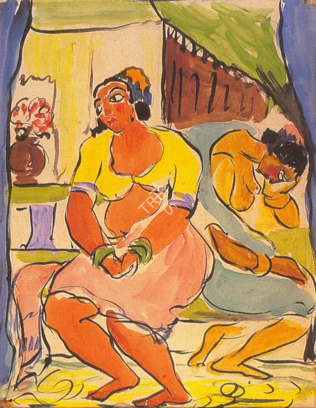 Ara, K.H. (Artist). Repentance. Watercolour and bodycolour, n.d. | Painting | FineArts | 00371208