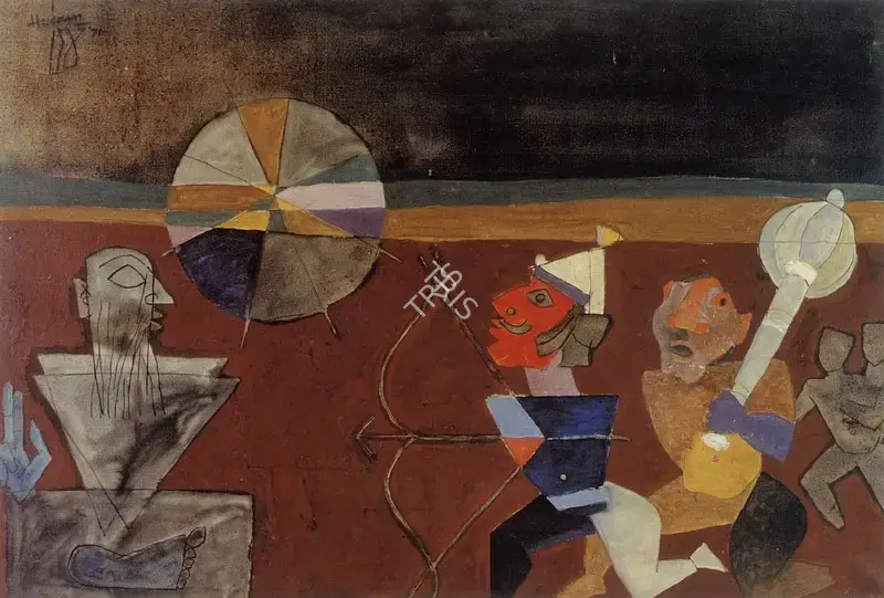 Husain, M.F. (Artist). Mahabharata, n.d. | Painting