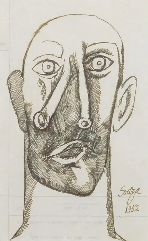 Souza, F.N. (Artist). Untitled, 1952 | Drawing