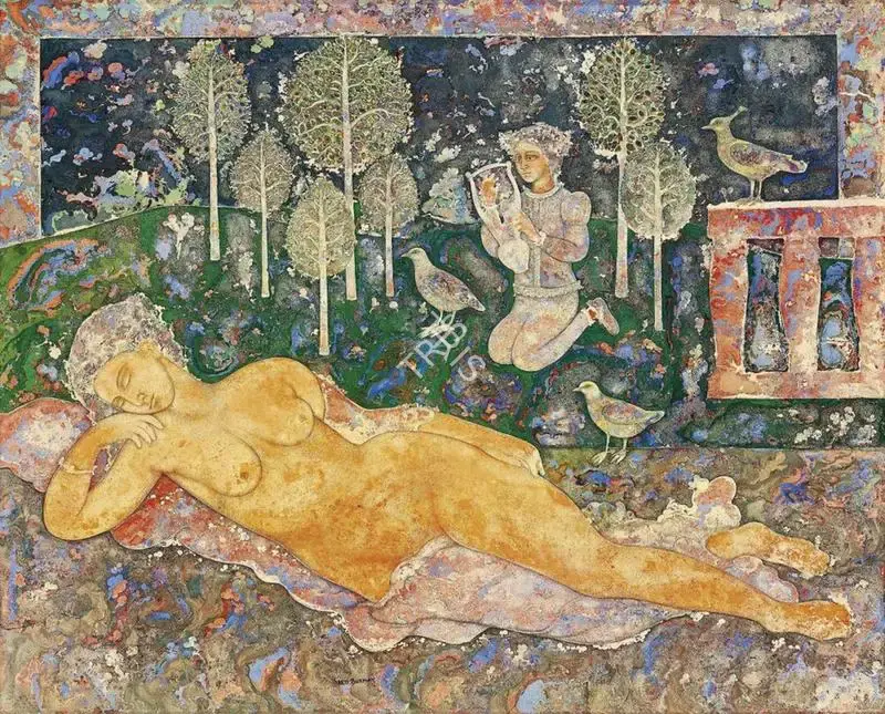 Burman, Sakti (Artist). Untitled, n.d. | Painting