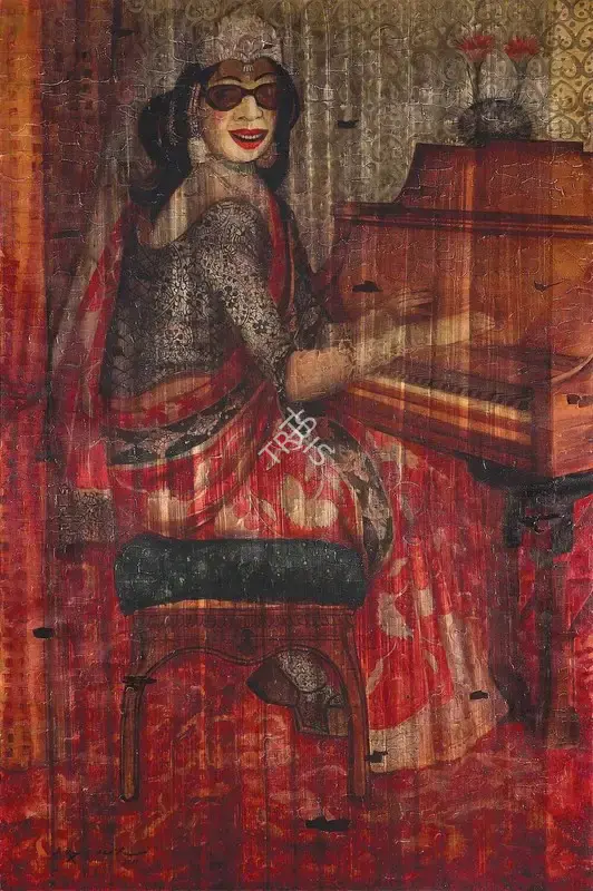 Rao, A. Rajeswara (Artist). Morzat Meri Jaan. Acrylic on canvas, 2011 | Painting | FineArts | 00358039