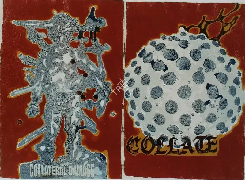 Kallat, Jitish (Artist). Collateral Damage - Diptych, 2003 | Painting