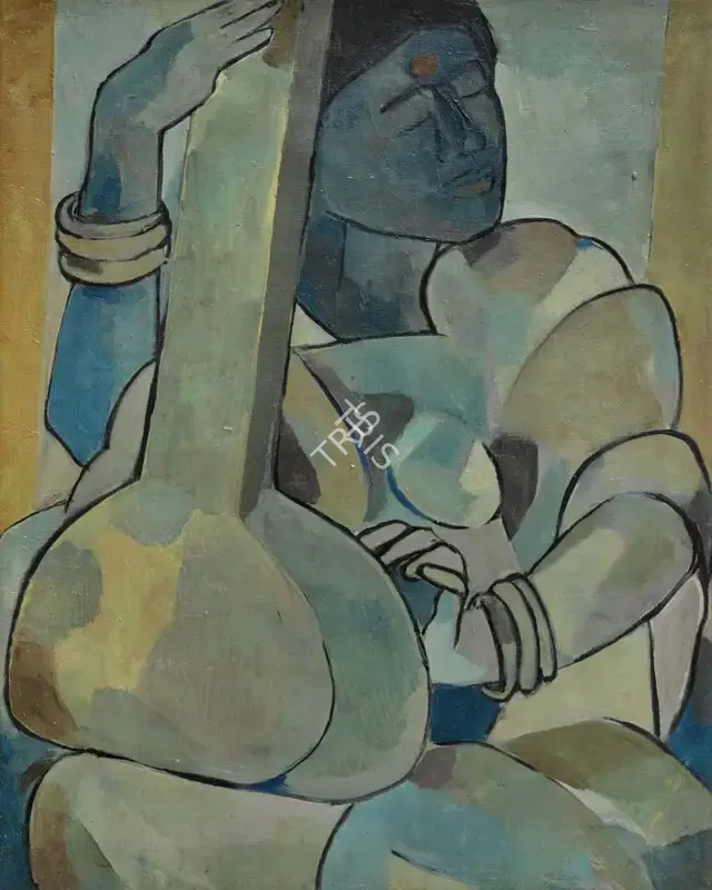 Vaikuntam, Thota (Artist). Untitled. Oil on canvas, 1977 | Painting | FineArts | 00603707