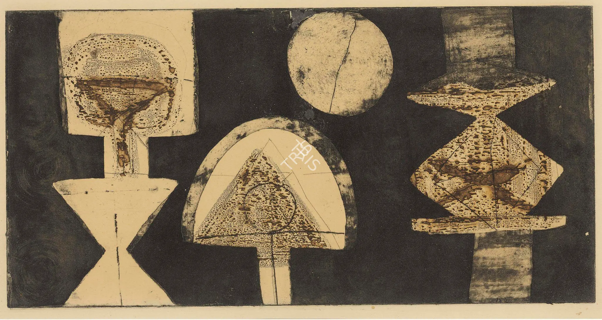 Swaminathan, J. (Artist). Untitled (Still Life With Black Ground), n.d. | Graphic Art