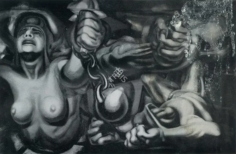 Siqueiros, David Alfaro (Artist). Liberty Breaking Her Chains, n.d. | Graphic Art