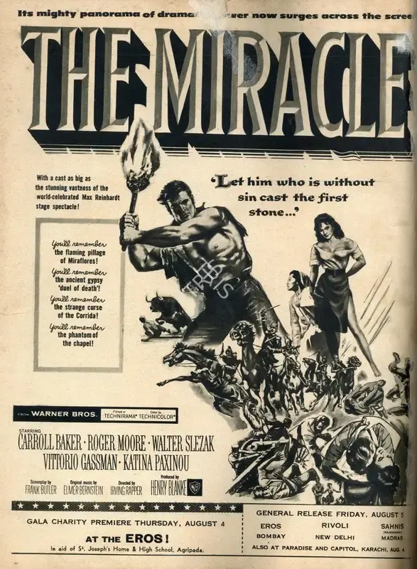 Blanke, Henry (Producer), The Miracle, 1959 | Advertisement