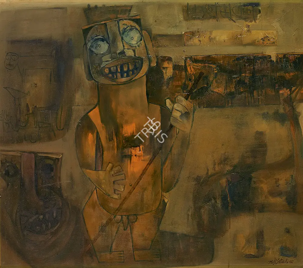 Ali, J. Sultan (Artist). "Rahu - Vijaya", 1967 | Painting