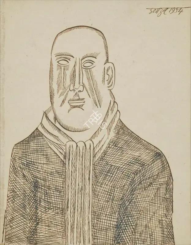 Souza, F.N. (Artist). Untitled, 1954 | Drawing