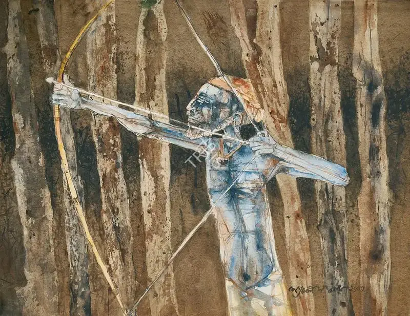 Ray, Shyamal Dutta (Artist). Archer, 2000 | Painting