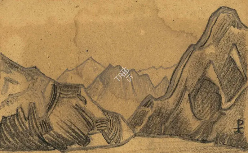 Roerich, Nicholas (Artist). Ladak, 1940 | Drawing