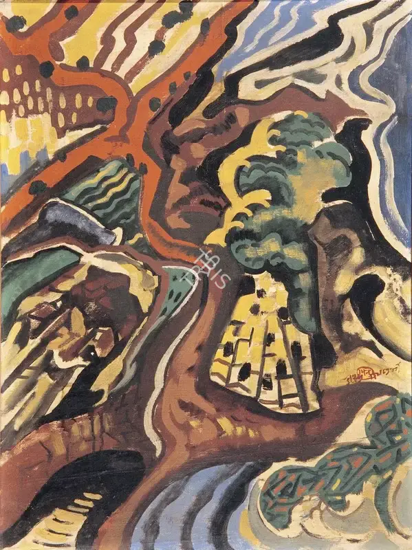 Chakravorty, Ramendranath (Artist). Untitled, late 1940s | Painting